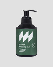 Gel detergente per il viso con postbiotici e pantenolo per la pulizia e la cura della barba Monolit