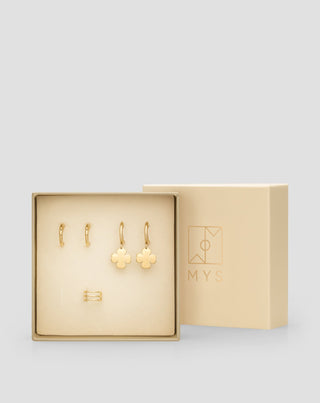 Set di orecchini in acciaio inossidabile placcato oro Mys - 4