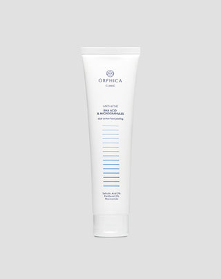 Peeling viso con niacinamide, pantenolo, BHA e microgranuli Anti-Acne Orphica Clinic 100 ml - 1